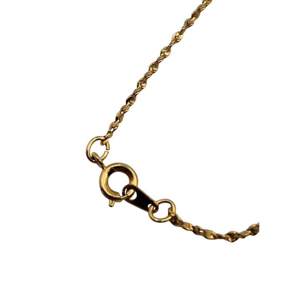 Gold Dipped Leaf Pendant Necklace - Picture 4 of 4